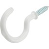 OOK 50684 7/8-Inch 30 Pieces White Vinyl Mug Hooks Tidy