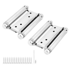 Bohaner 2X 3'' Double Action Spring Hinges 304 Stainless Steel Dual Swinging Door Hinges Loaded Spring Loaded Door Swing Hinge Stainless Steel Self-Closing for Cafe Saloon Door