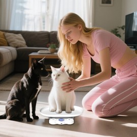 Pet Scale for Dogs - Hamster Weighing Tool | Space-Saving Accurate Digital Scale Tool for Puppy Hamster Kitten