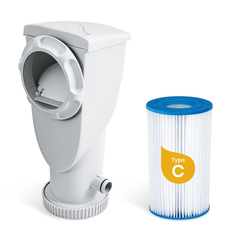 Funsicle SkimmerPlus 1000 GPH 2-in-1 Filter Pump and Skimmer System