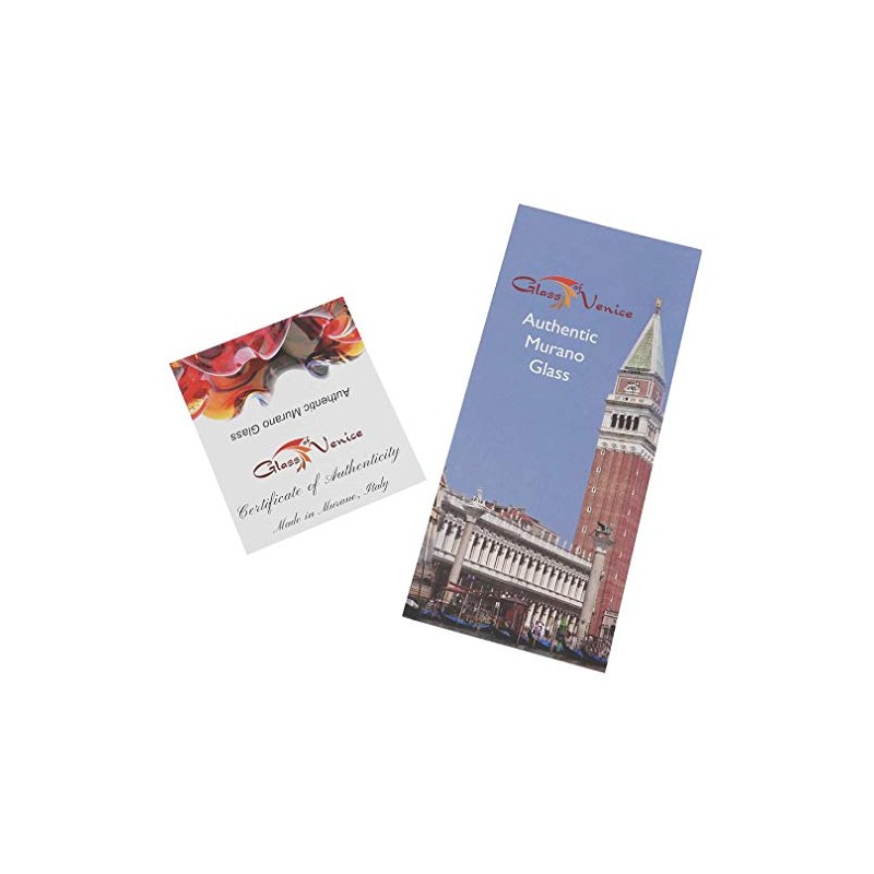 GlassOfVenice Murano Glass Letter Opener - Black Sparkles