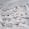 MILACOLATO 49PCS Vintage Silver Punk Rings Knuckle Rings Set for