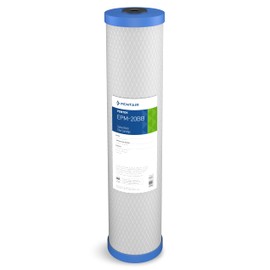 Pentair Pentek EPM-20BB Big Blue Carbon Water Filter, 20-Inch, Whole House Modified Epsilon Carbon Block Replacement Cartridge with Bonded Powdered Activated Carbon (PAC) Filter, 20" x 4.5", 10 Micron