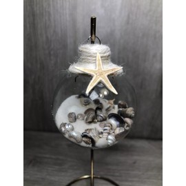 Handmade Shell and Sand Ornament Beach Theme