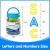 Oscarios 66 Pcs Translucent Letters and Numbers Set with Colorful