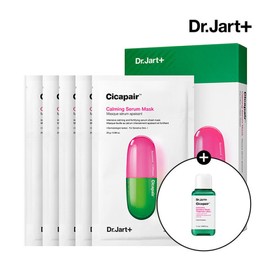 Dr. Jart+ 닥터자르트 임박특가  시카페어 카밍 세럼 마스크 5매 (+시카페어 트리트먼트 로션 Dr. Jart+ Last Minute Special Cica-Pair Calming Serum Mask 5 Sheets (+ Cica-Pair Treatment Lotion)