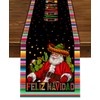 Nepnuser Feliz Navidad Table Runner Mexican Christmas Winter Holiday Party