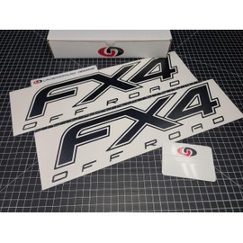 FX4 Decals (2-Pack) Off Road Bedside Fender Stickers Fits 2012-2015 F150 F250 F350 (Matte Blackout)