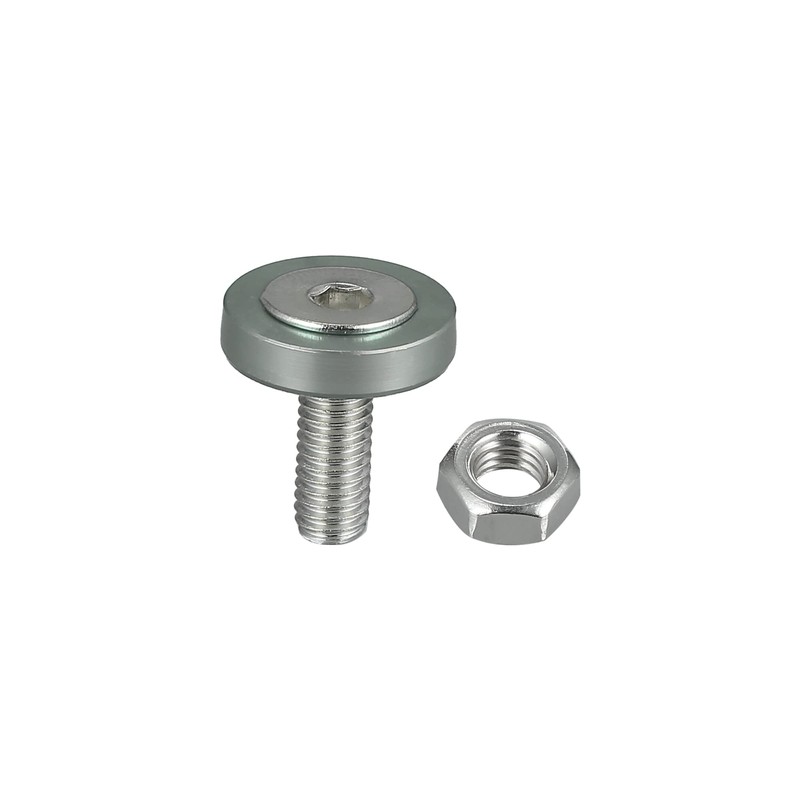 Motoforti 20 Pcs Motorcycle Silver Tone Fender Bumper Washer Bolt
