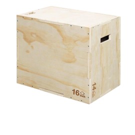 Venbytech for 3 in 1 Wooden Plyo Box Jump Box Plyometric Box for Jump Trainer, Skipp, Ju