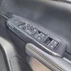 4PCS Carbon Fiber Style Car Window Controls Panel Glass Lift
