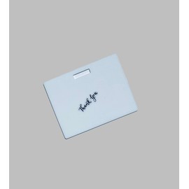 Horizontal Erasable Badge:_White