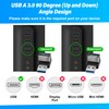 Adaptador USB 3.0 de 90 grados, paquete de 4, convertidor
