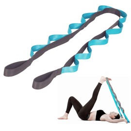 HCE Stretch Strap, Loop Yoga Stretch Strap, Non-elastic Stretch Strap for Stretching, Physical Therapy, Pilates, Dance, Gymnastics, and Athletic Trainers