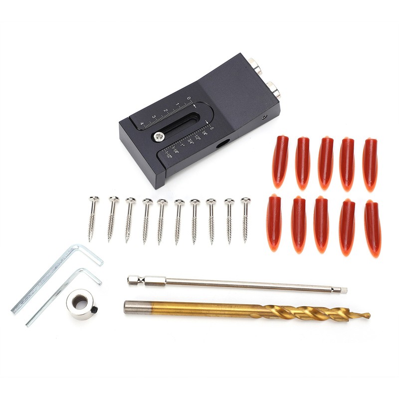 2‑Hole Drilling Guide Locator 15 Degree Positioner Tools Kit for