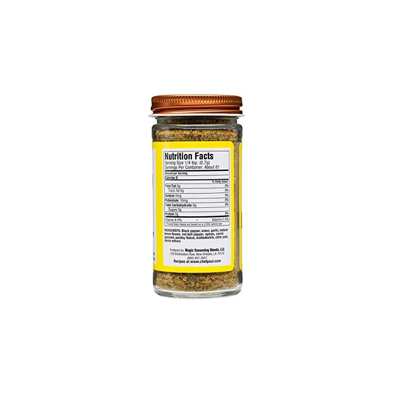 Chef Paul Magic Seasoning Blends Lemon and Cracked Pepper Seasoning