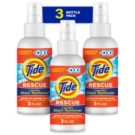 Tide Laundry Stain Remover Spray with Oxi, Travel Stain Remover for Clothes, Carpet, Upholstery, Pet Bedding, Stain Treater Spray for Tough Stains from Wine, Coffee, Grease, 3 Oz (Pack of 3)