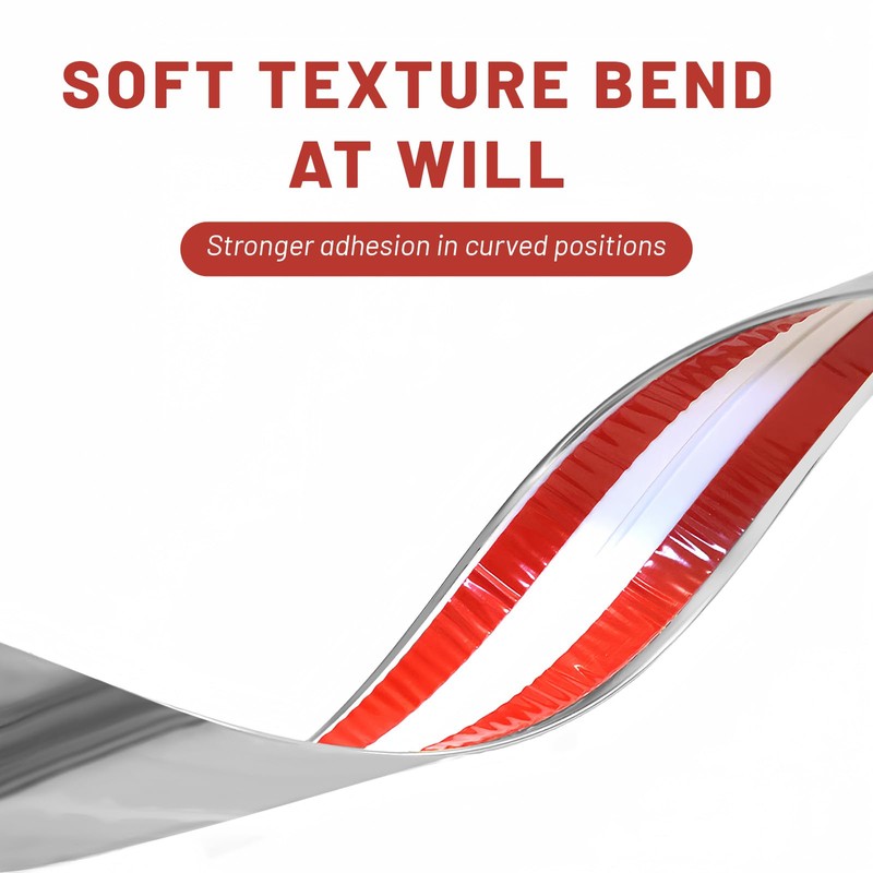 22 Feet Flexible Inside & Outside Corner Trim Molding, Peel