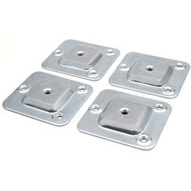 Design61 Set of 4 Mounting Plates M8 Thread for Sofa Table Legs Chair Legs Furniture Legs Attachment Plates Sofa Legs Adapter
