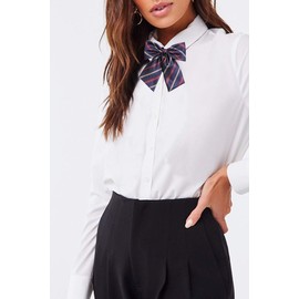 Flairs New York - Pajarita para mujer hecha a mano con lazo atado, Azul marino/rojo/blanco, Bow Tie Only