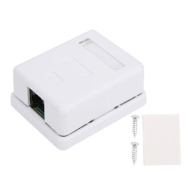 Itonash 2pcs CAT6 Mount Box RJ45-8P8C Network Socket Single Port Desktop Information Network Junction Boxes