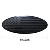 Yukauto 9.5 Inch Front Grille American Flag Overlay Emblem Compatible
