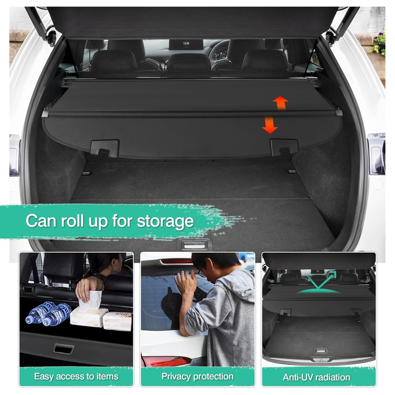 Powerty Cargo Cover for Mazda CX5 CX-5 2017-2024 2025 Accessories