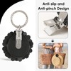 URIZZD 2 Pack Leather Hat Clip for Travel On Bag,