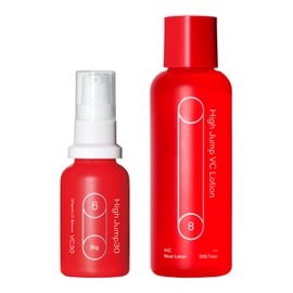 SISI High Jump Genuine Vitamin C Care Set, Serum, 1.0 fl oz (30 ml), Lotion, 4.2 fl oz (120 ml), Niacinamide, Dry