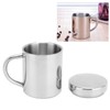 Tea Cup Portable 304 Stainless Steel Water Cup with Lid