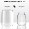 Glass Plant Terrarium, LED Grow Light, Adjustable Ventilation