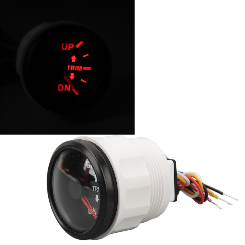52MM Boat Trim Gauge Stainless Steel DC9 to 32V UP