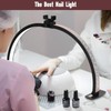 Half Moon Light for Nail Desk with Phone Holder, 29IN