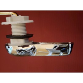 Unbranded 2 Pcs Easy Use Front Mount Toilet Flush Silver Lever Handle