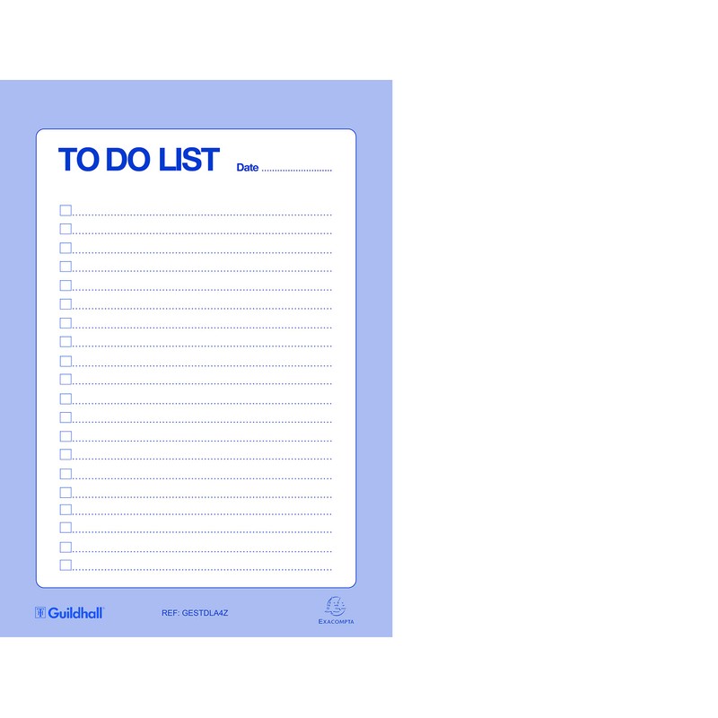 Exacompta - Ref GESTDLA4Z - Guildhall - Essentials To Do