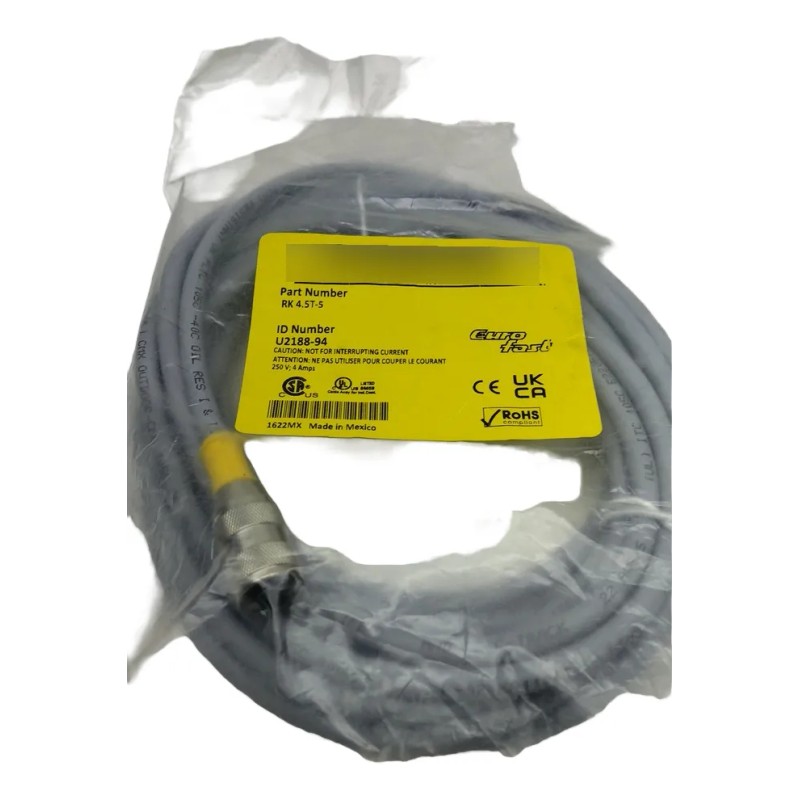 Turck Rk4.5t-5 U2188-94 Cable Sensor U2188-94 M12 5pin