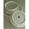 HOMBENE White Dinner Plates Set of 4, 10.5 inch Porcelain