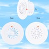 FOCMKEAS 2Pcs Round Air Vent, Adjustable PP Vent Cover, Opening