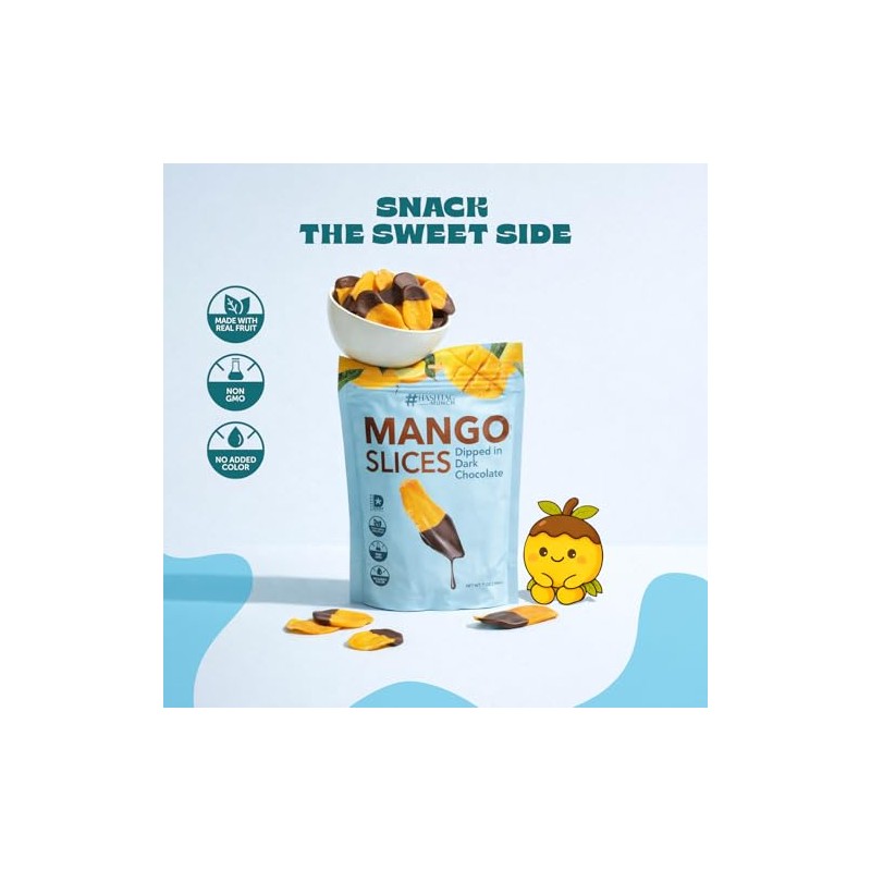 Life Plus Style Gourmet Hashtag Munch Mango Slices Dipped in