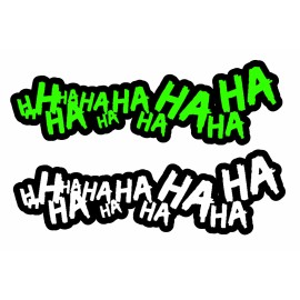 OwnTheAvenue 2x Joker Hahaha Serious  Evil Body Windshield Car Sticker Decal 16" #LG-WHT-435