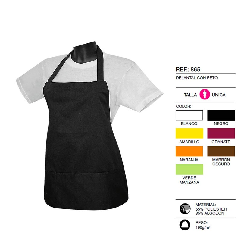 MISEMIYA - Grembiule Cuoco Unisex Chef Cameriere Grembiule da Cucina