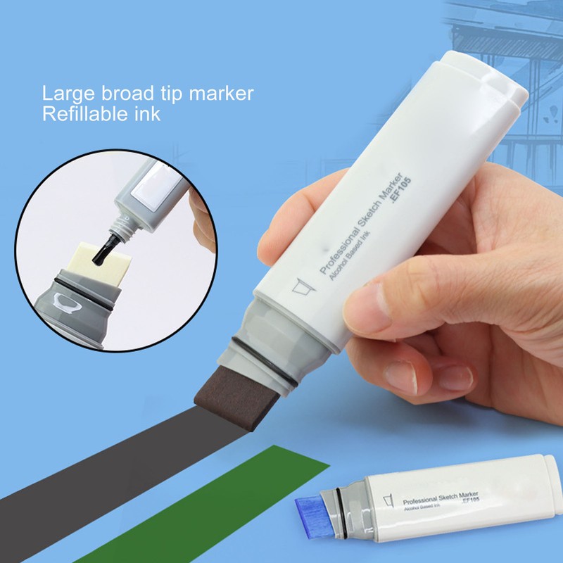 3pcs Jumbo Markers Professional DIY Large Wide Head Quick Drying