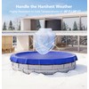 POOLHACKER【2024 Upgrade】 24 ft Round Winter Pool Cover - Round