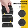 BTSD-home Bed Risers Heavy Duty Adjustable Furniture Risers Elevation in