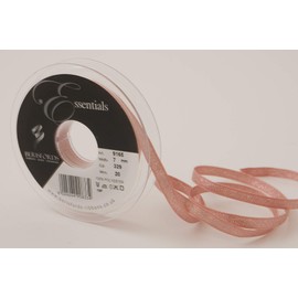 Berisfords Rose Gold Lame Ribbon, Polyester, 7mm