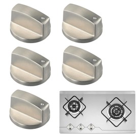 GNHG Pack of 5 rotary knob cooker, rotary knob 6 mm, replacement accessories for universal gas stove, stove knobs
