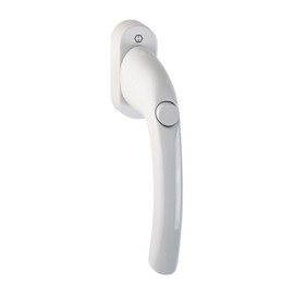 HOPPE Tôkyô F9016/NAW/7/032/90-1747501 Aluminium Turn / Tilt Window Handle with Push Button
