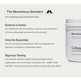 Momentous Collagen Peptides 30 Serving - High-Quality Collagen Supplement for Skin Health and Wellness