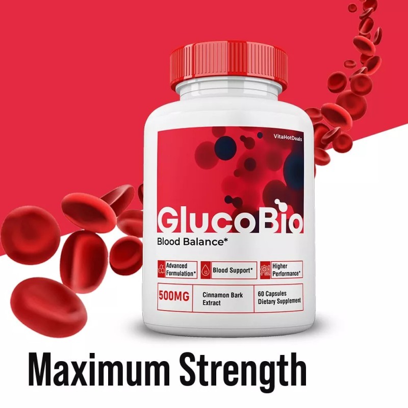 GlucoBio Blood Support Capsules, Max Strength, Gluco Bio Capsules (5