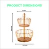 Craft Brio 2 Tier Home and Kitchen Fruit Vegetable Baskets
